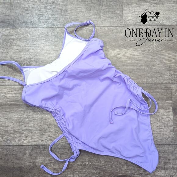 CharmLeaks Drawstring Side One Piece Bikini Swimsuit Size S - Picture 5 of 5